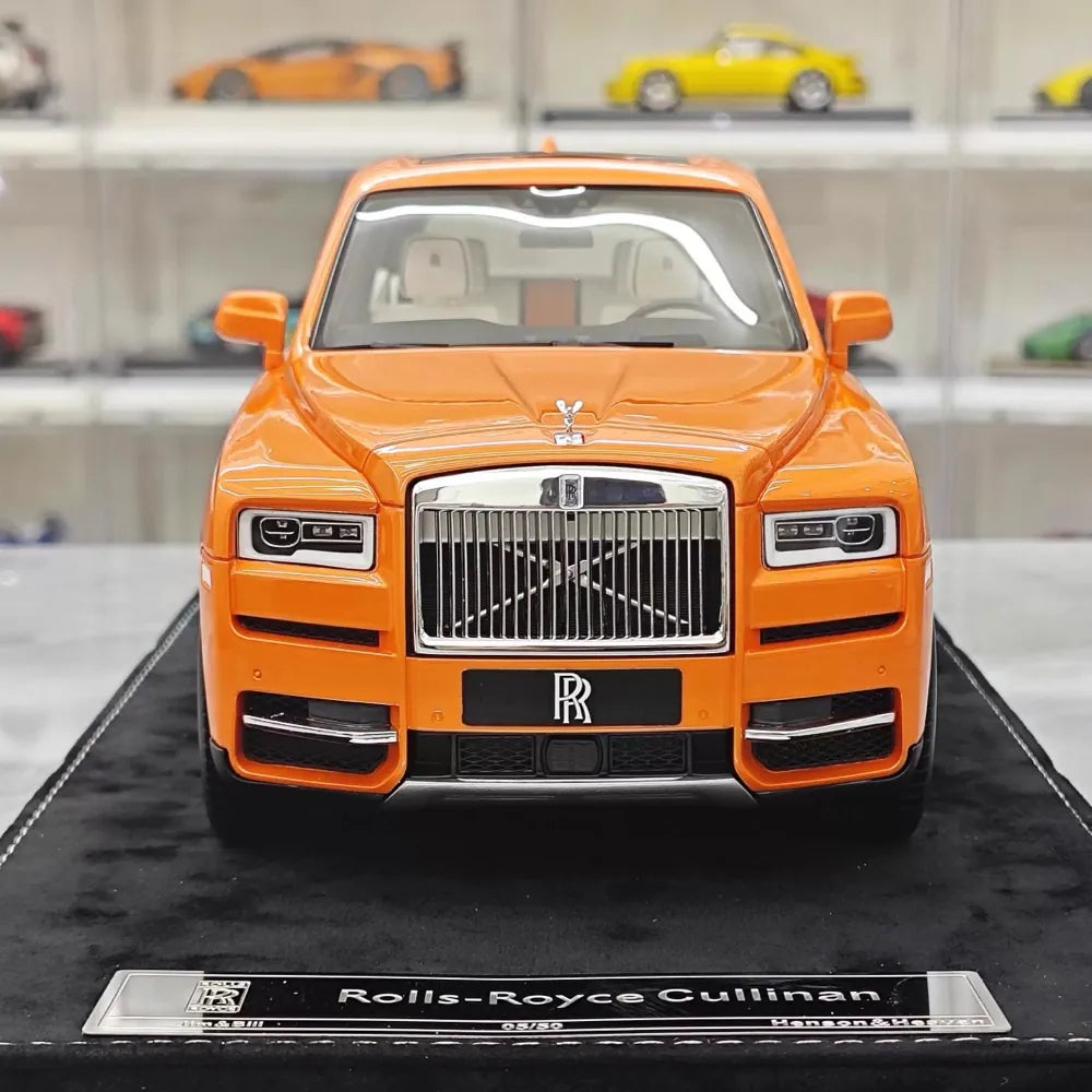[Henson & Heaven] 1:18 Rolls-Royce 2018 Cullinan oranje modelauto Hars