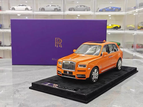 [Henson & Heaven] 1:18 Rolls-Royce 2018 Cullinan Orange Model Car Resin