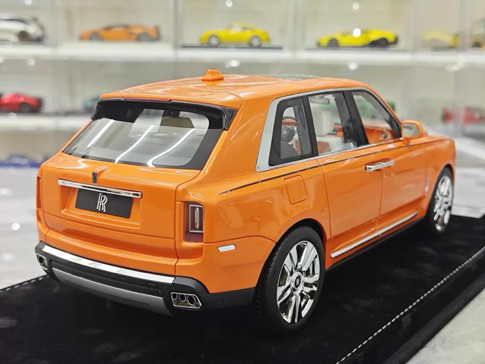 [Henson & Heaven] 1:18 Rolls-Royce 2018 Cullinan Orange Model Car Resin