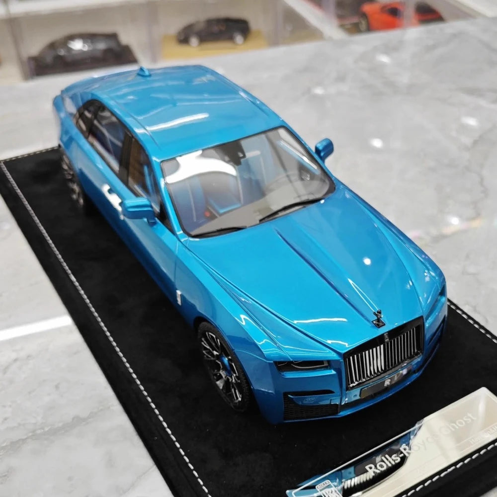 [Henson & Heaven] 1:18 Rolls-Royce 2020 Ghost Glossy Blue Model Car Resin