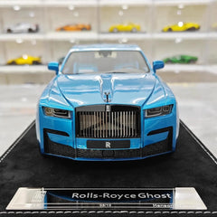 [Henson & Heaven] 1:18 Rolls-Royce 2020 Ghost Glossy Blue Model Car Resin