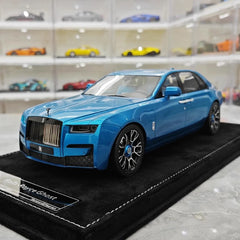 [Henson & Heaven] 1:18 Rolls-Royce 2020 Ghost Glossy Blue Model Car Resin