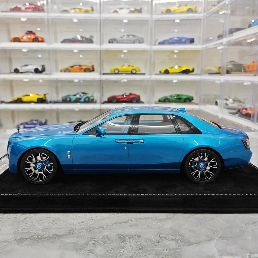 [Henson & Heaven] 1:18 Rolls-Royce 2020 Ghost Glossy Blue Model Car Resin