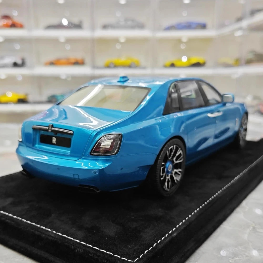 [Henson & Heaven] 1:18 Rolls-Royce 2020 Ghost Glossy Blue Model Car Resin