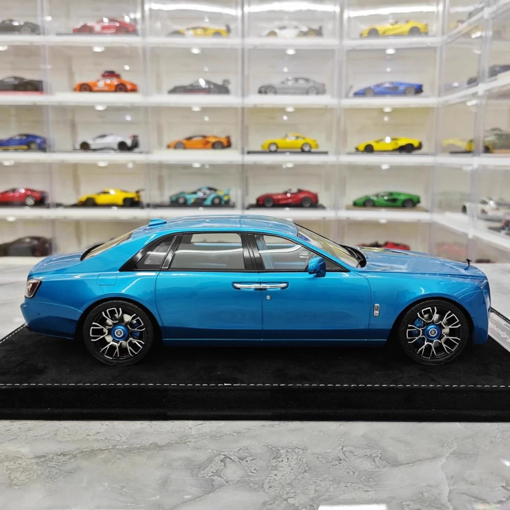 [Henson & Heaven] 1:18 Rolls-Royce 2020 Ghost Glossy Blue Model Car Resin