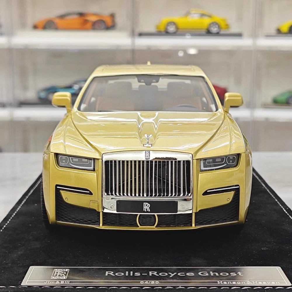 [Henson & Heaven] 1:18 Rolls-Royce 2020 Ghost oro modellino di auto resina