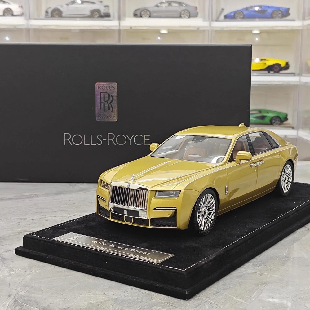 [Henson & Heaven] 1:18 Rolls-Royce 2020 Ghost oro modellino di auto resina
