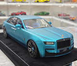 [Henson & Heaven] 1:18 Rolls-Royce 2020 Ghost Matte Blue Model Car Resin