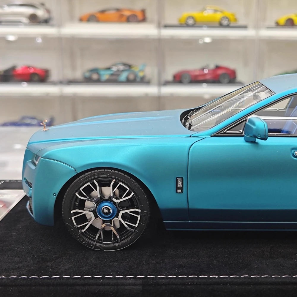 [Henson & Heaven] 1:18 Rolls-Royce 2020 Ghost Matte Blue Model Car Resin