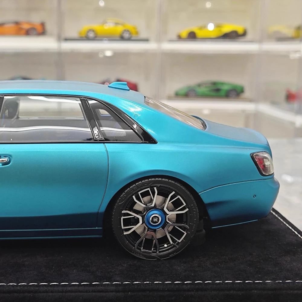 [Henson & Heaven] 1:18 Rolls-Royce 2020 Ghost Matte Blue Model Car Resin