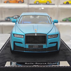 [Henson & Heaven] 1:18 Rolls-Royce 2020 Ghost Matte Blue Model Car Resin