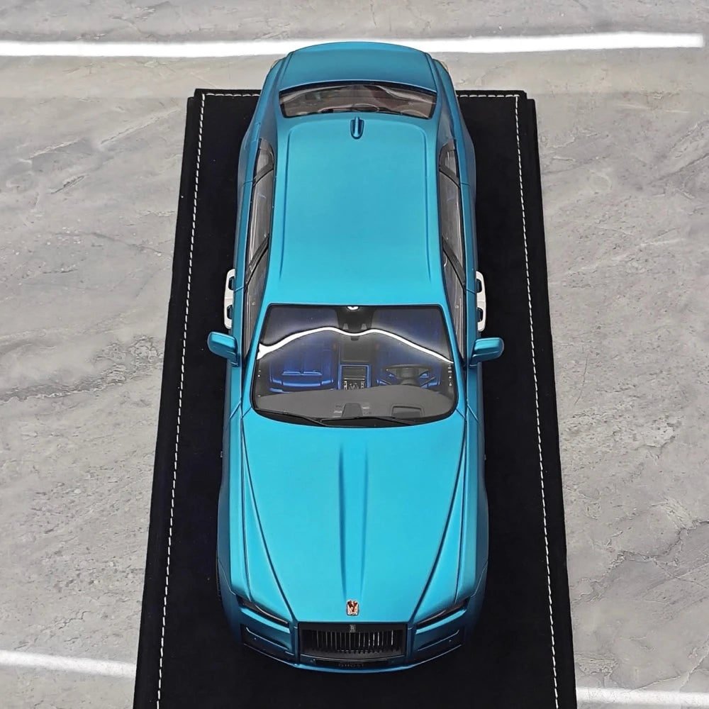 [Henson & Heaven] 1:18 Rolls-Royce 2020 Ghost Matte Blue Model Car Resin