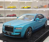 [Henson & Heaven] 1:18 Rolls-Royce 2020 Ghost Matte Blue Model Car Resin