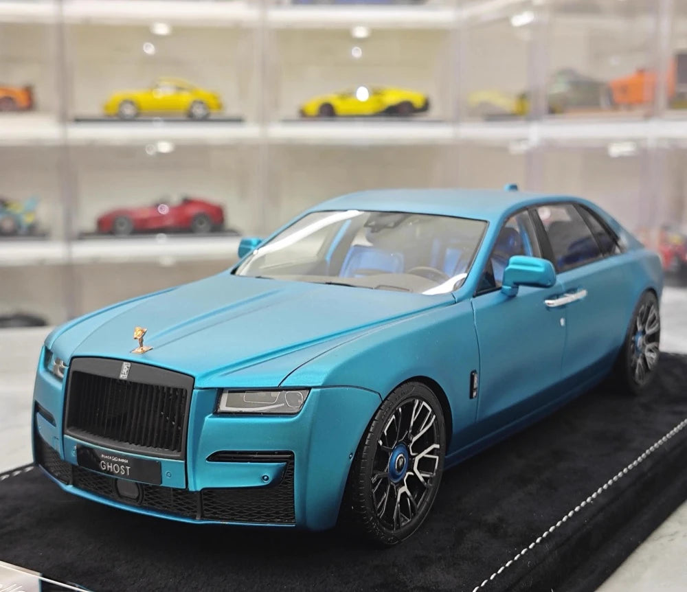 [Henson & Heaven] 1:18 Rolls-Royce 2020 Ghost Matte Blue Model Car Resin