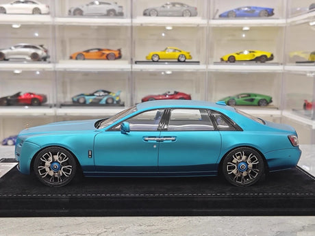 [Henson & Heaven] 1:18 Rolls-Royce 2020 Ghost Matte Blue Model Car Resin