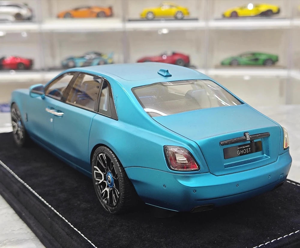 [Henson & Heaven] 1:18 Rolls-Royce 2020 Ghost Matte Blue Model Car Resin