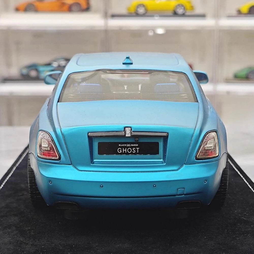 [Henson & Heaven] 1:18 Rolls-Royce 2020 Ghost Matte Blue Model Car Resin