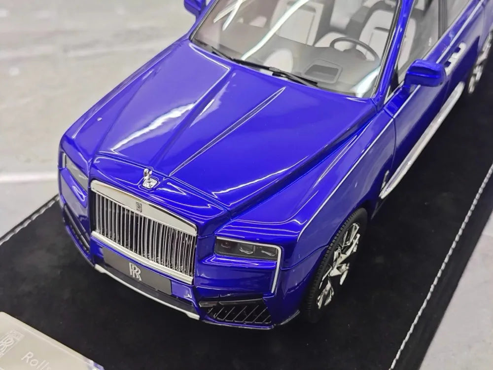 [Henson & Heaven] 1:18 Rolls-Royce 2023 Cullinan Series II Blue Model Car Resin