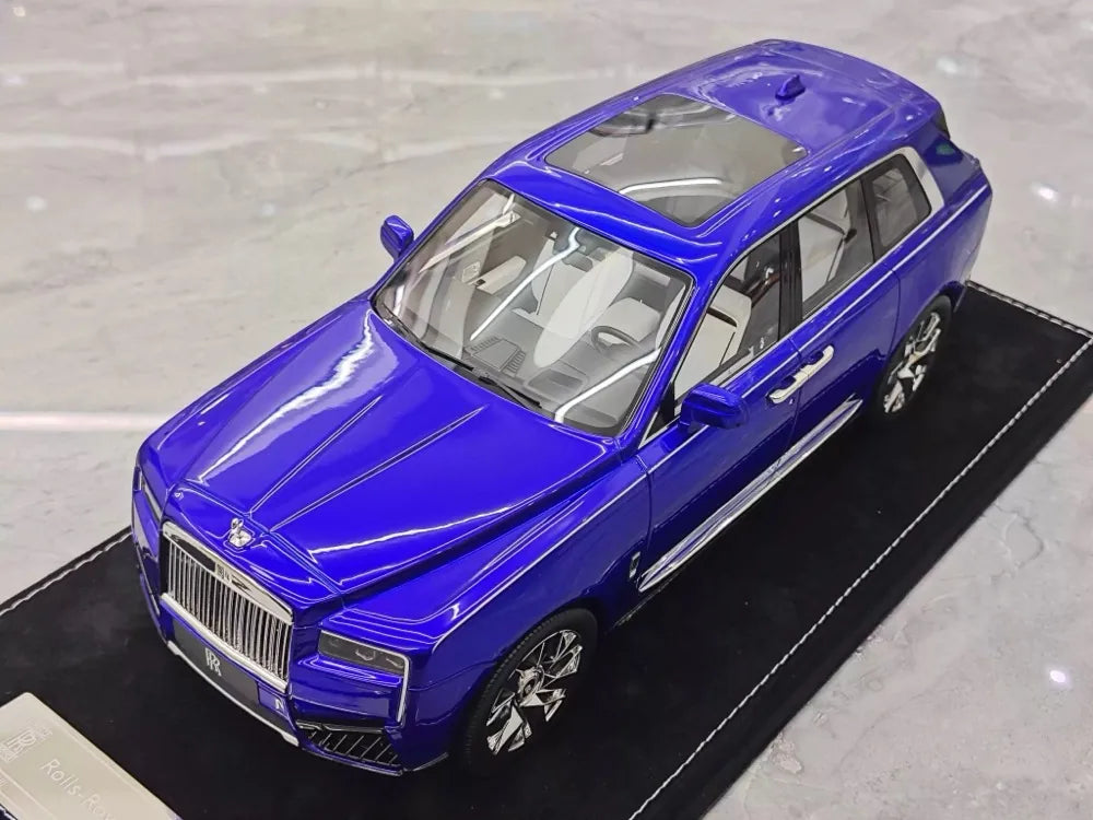 [Henson & Heaven] 1:18 Rolls-Royce 2023 Cullinan Series II Blue Model Car Resin
