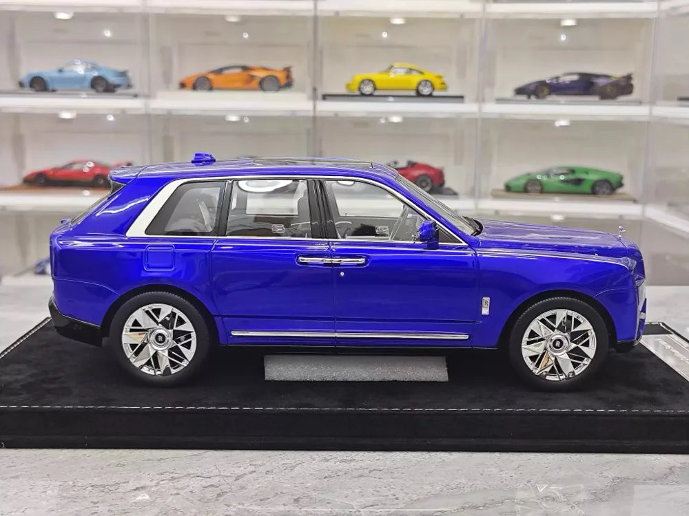 [Henson & Heaven] 1:18 Rolls-Royce 2023 Cullinan Series II Blue Model Car Resin