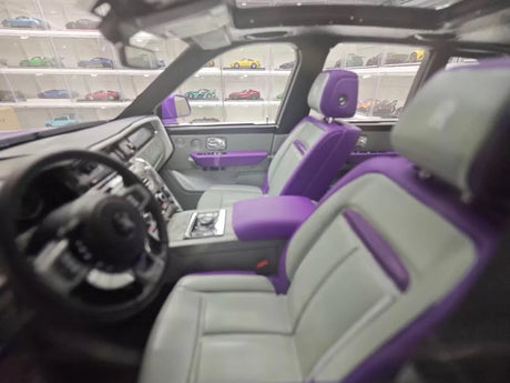 [Henson & Heaven] 1:18 Rolls-Royce 2023 Cullinan Series II Purple Model Car Resin