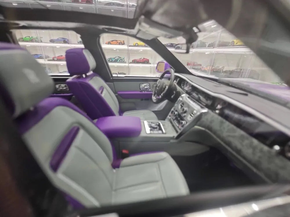 [Henson & Heaven] 1:18 Rolls-Royce 2023 Cullinan Series II Purple Model Car Resin