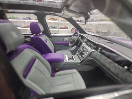 [Henson & Heaven] 1:18 Rolls-Royce 2023 Cullinan Series II Purple Model Car Resin