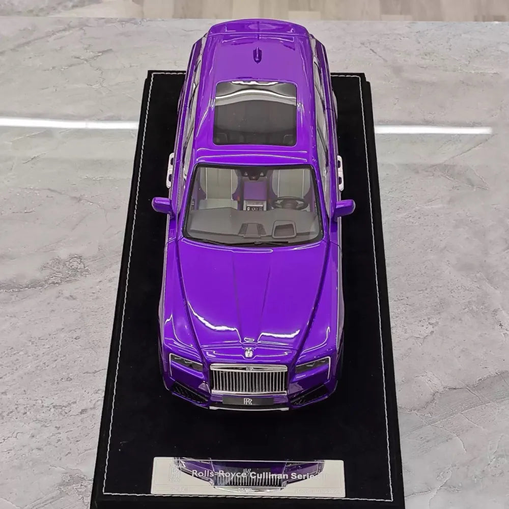 [Henson & Heaven] 1:18 Rolls-Royce 2023 Cullinan Series II Purple Model Car Resin