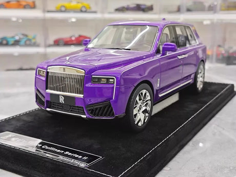 [Henson & Heaven] 1:18 Rolls-Royce 2023 Cullinan Series II Purple Model Car Resin