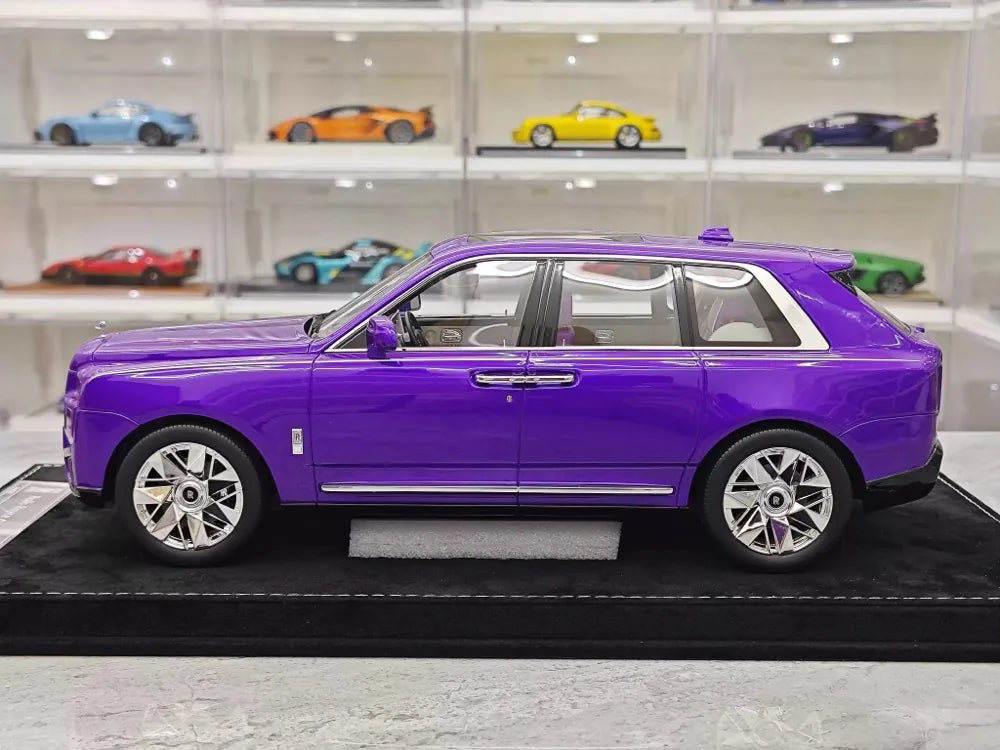 [Henson & Heaven] 1:18 Rolls-Royce 2023 Cullinan Series II Purple Model Car Resin