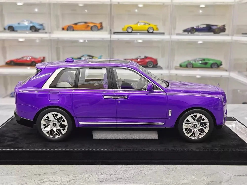 [Henson & Heaven] 1:18 Rolls-Royce 2023 Cullinan Series II Purple Model Car Resin