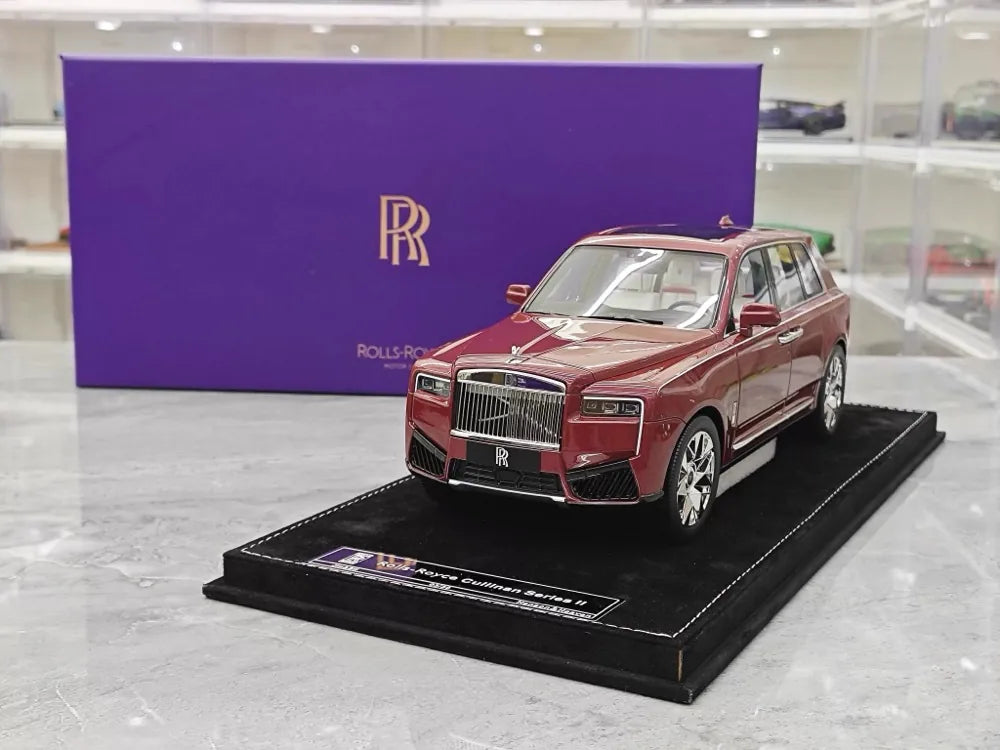 [Henson & Heaven] 1:18 Rolls-Royce 2023 Cullinan Series II Red Model Car Resin