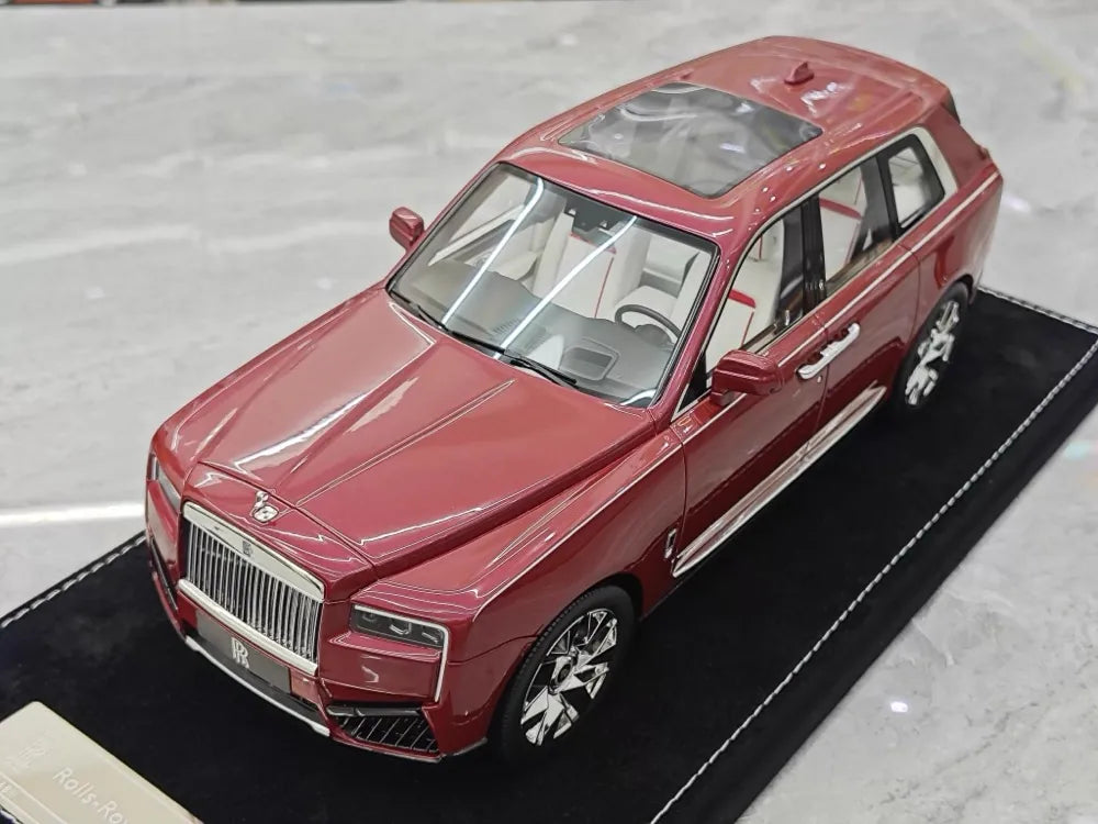 [Henson & Heaven] 1:18 Rolls-Royce 2023 Cullinan Series II Red Model Car Resin