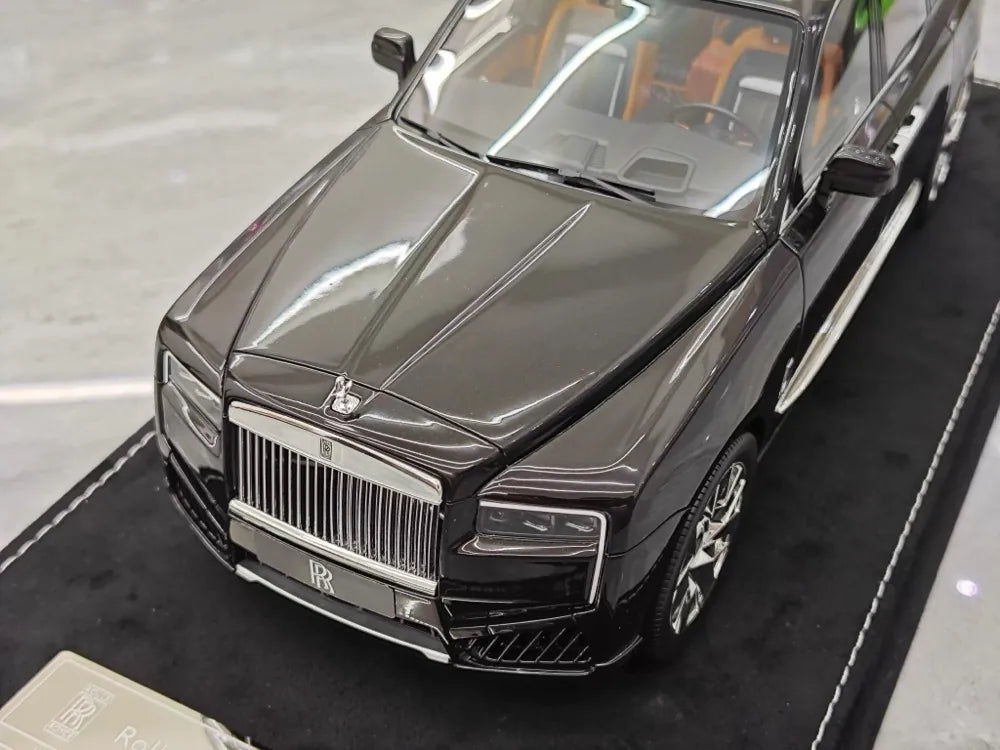 [Henson & Heaven] 1:18 Rolls-Royce 2023 Cullinan Series II nero modellino di auto resina
