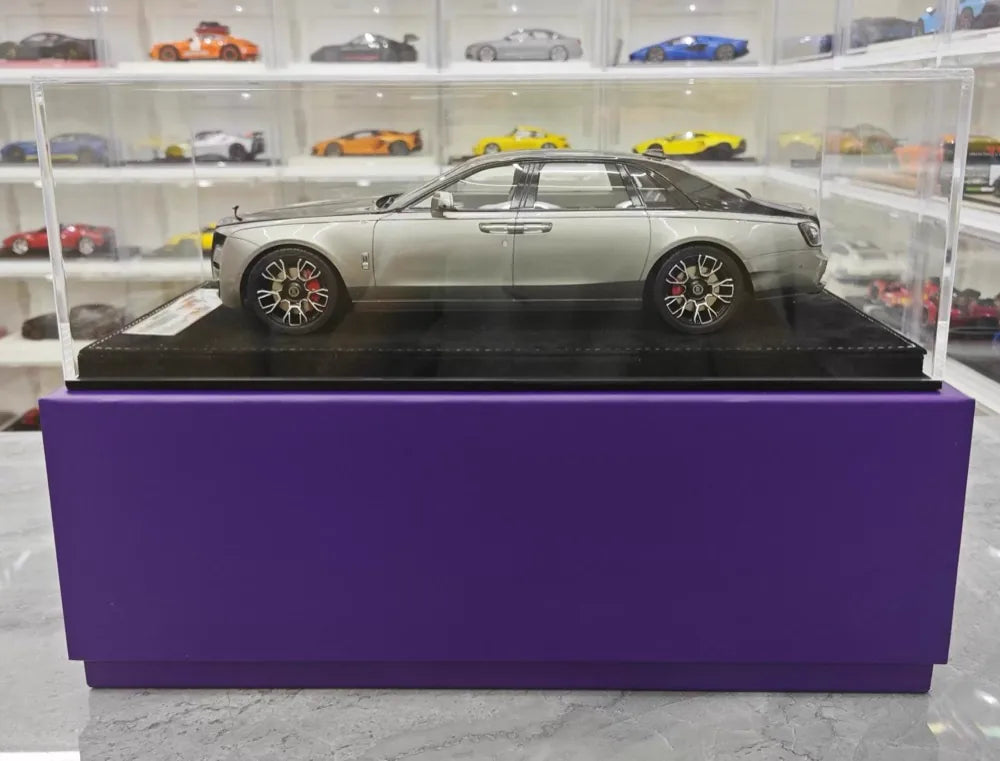 [Henson & Heaven] 1:18 Rolls-Royce 2024 Ghost BB Silver Model Car Resin