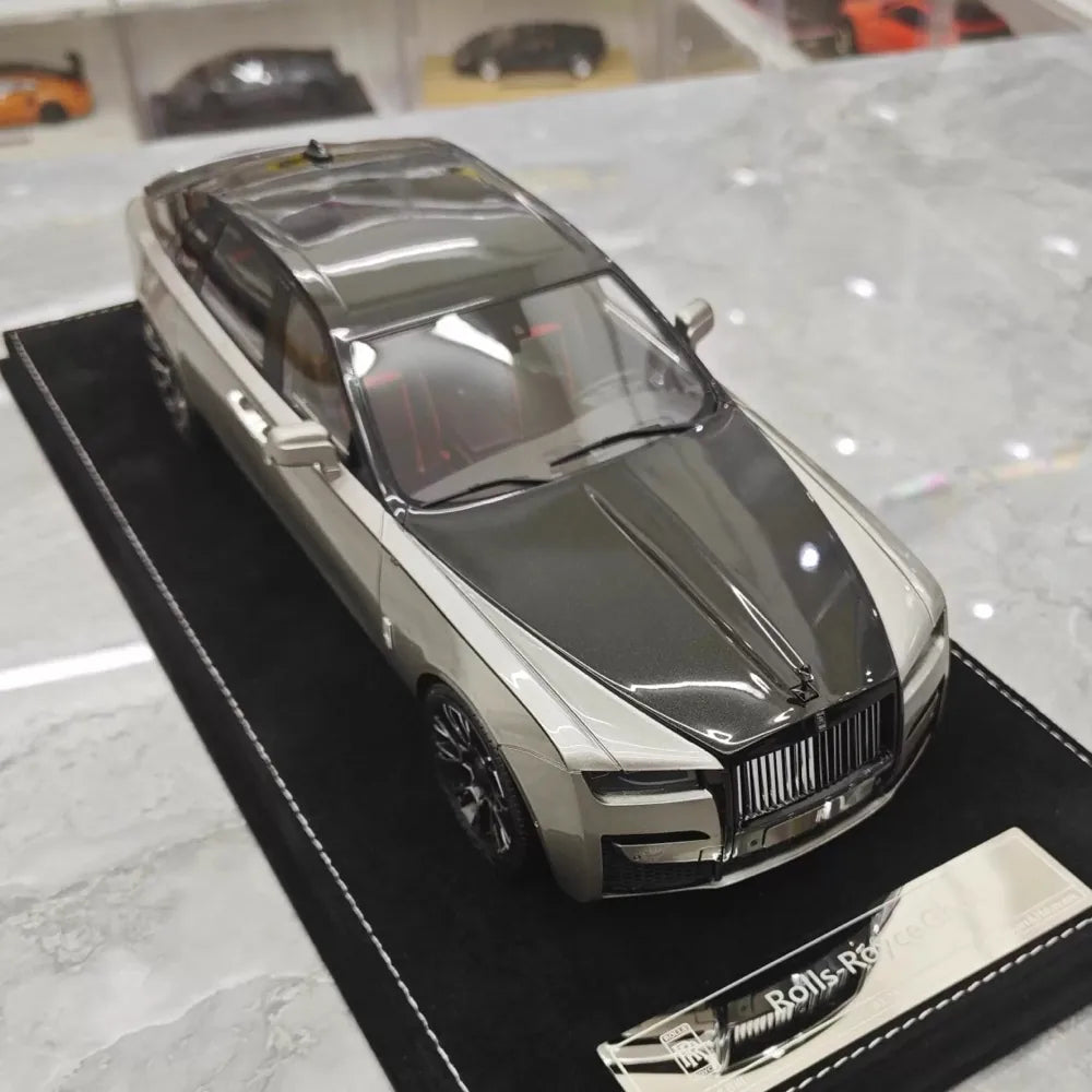 [Henson & Heaven] 1:18 Rolls-Royce 2024 Ghost BB Silver Model Car Resin