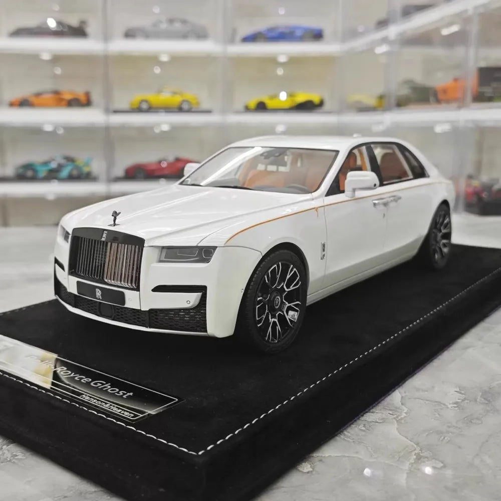 [Henson & Heaven] 1:18 Rolls-Royce 2024 Ghost BB White Model Car Resin