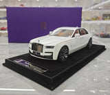 [Henson & Heaven] 1:18 Rolls-Royce 2024 Ghost BB blanc voiture miniature Resin