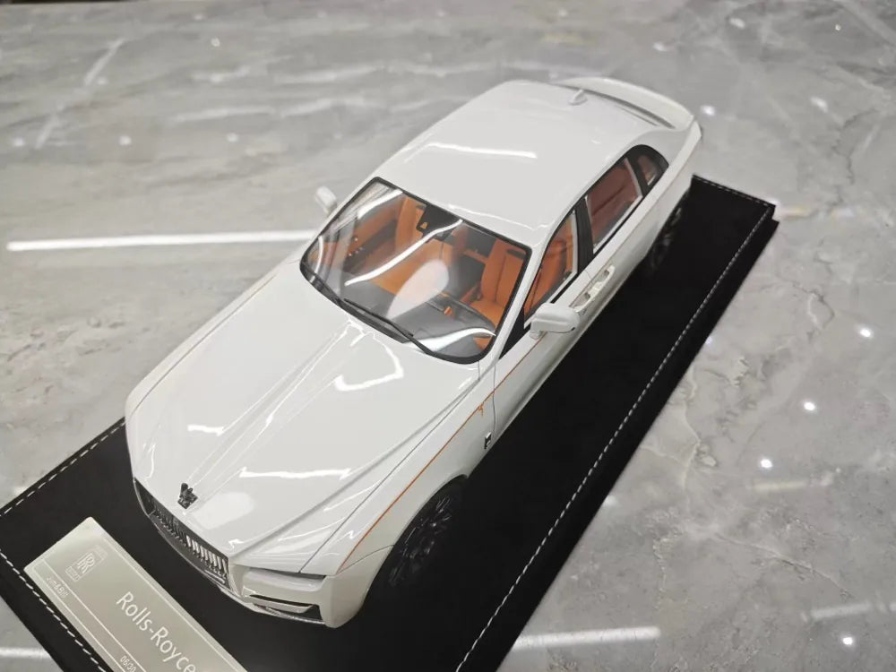 [Henson & Heaven] 1:18 Rolls-Royce 2024 Ghost BB blanc voiture miniature Resin