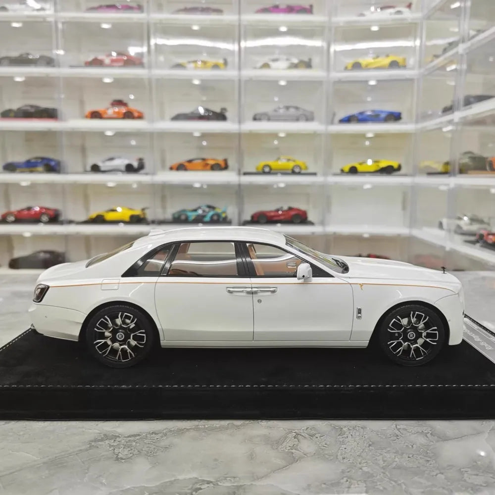 [Henson & Heaven] 1:18 Rolls-Royce 2024 Ghost BB blanc voiture miniature Resin
