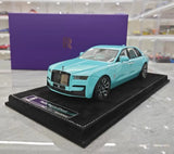 [Henson & Heaven] 1:18 Rolls-Royce 2024 Ghost BB Blue Model Car Resin