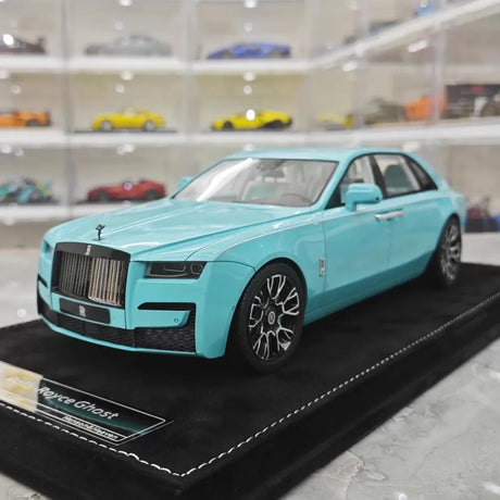 [Henson & Heaven] 1:18 Rolls-Royce 2024 Ghost BB Blue Model Car Resin
