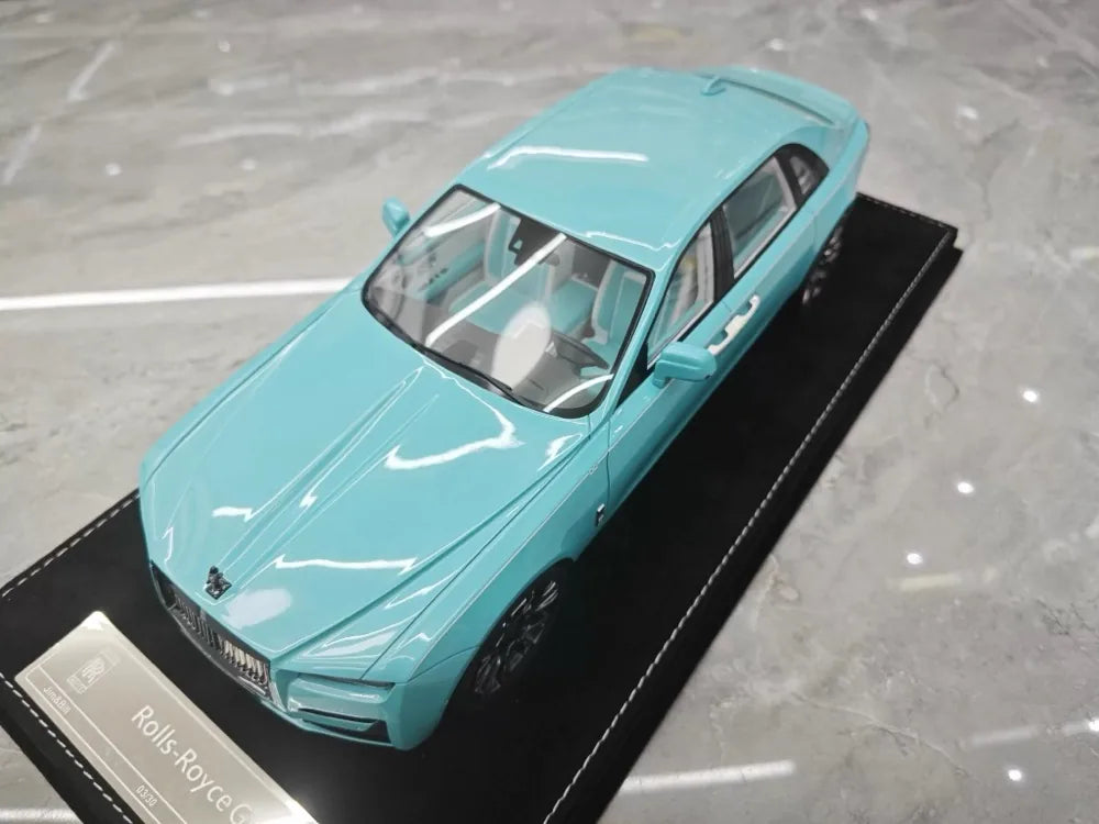 [Henson & Heaven] 1:18 Rolls-Royce 2024 Ghost BB Blue Model Car Resin