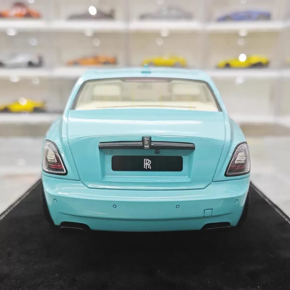[Henson & Heaven] 1:18 Rolls-Royce 2024 Ghost BB Blue Model Car Resin