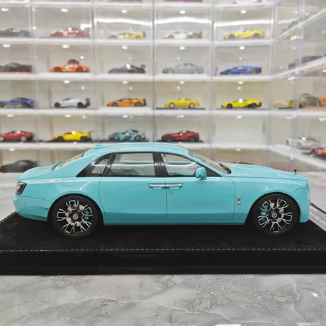 [Henson & Heaven] 1:18 Rolls-Royce 2024 Ghost BB Blue Model Car Resin