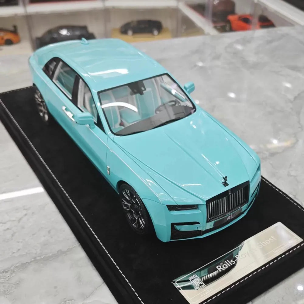 [Henson & Heaven] 1:18 Rolls-Royce 2024 Ghost BB Blue Model Car Resin