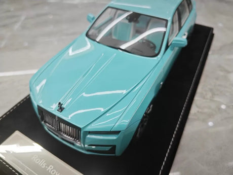 [Henson & Heaven] 1:18 Rolls-Royce 2024 Ghost BB Blue Model Car Resin