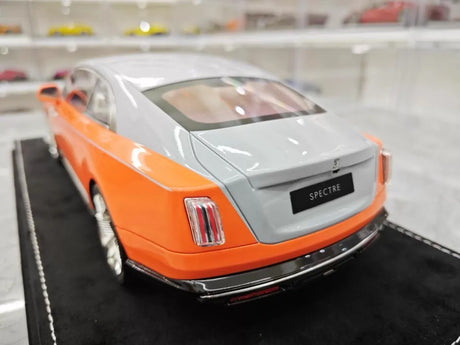 [Henson & Heaven] 1:18 Rolls-Royce 2024 Spectre Orange & Gray Model Car Resin