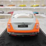 [Henson & Heaven] 1:18 Rolls-Royce 2024 Spectre orange & grå modellbil harts