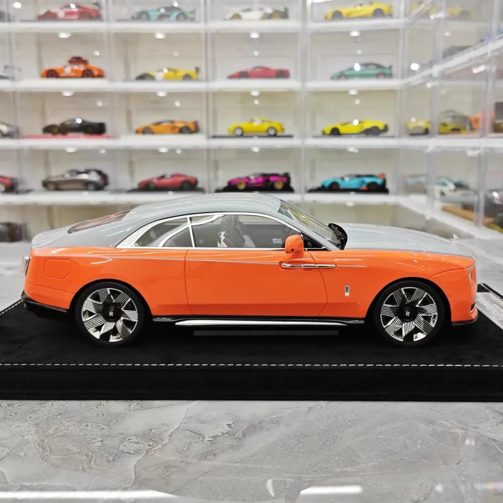 [Henson & Heaven] 1:18 Rolls-Royce 2024 Spectre orange & grå modellbil harts